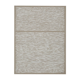 Chiari Canvas Art featuring a textured white pattern on a beige background
