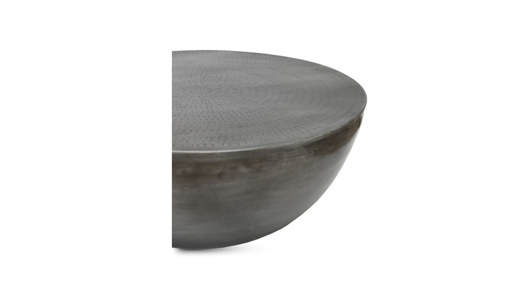 lifestyle view of Conga Coffee Table Antique Nickel luxury Coffee Table