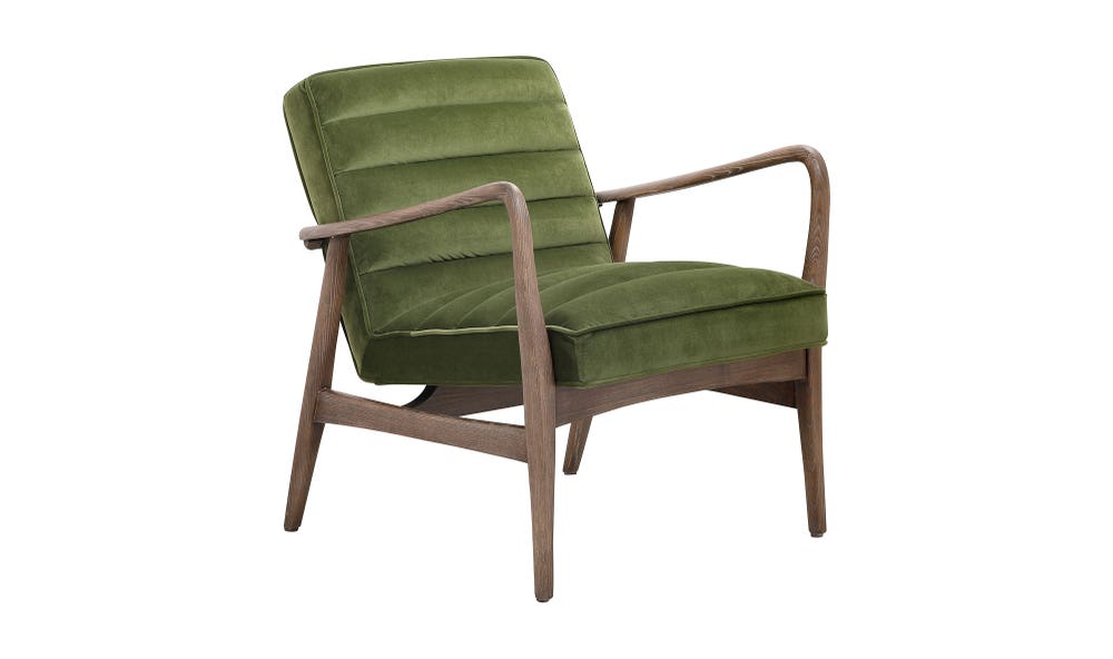 lifestyle view of Anderson Arm Chair Dark Ivy luxury Chair