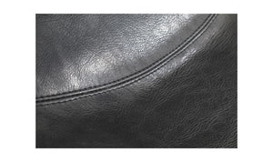 lifestyle view of Starlet Counter Stool Onyx Black Leather - Set Of Two luxury Chair
