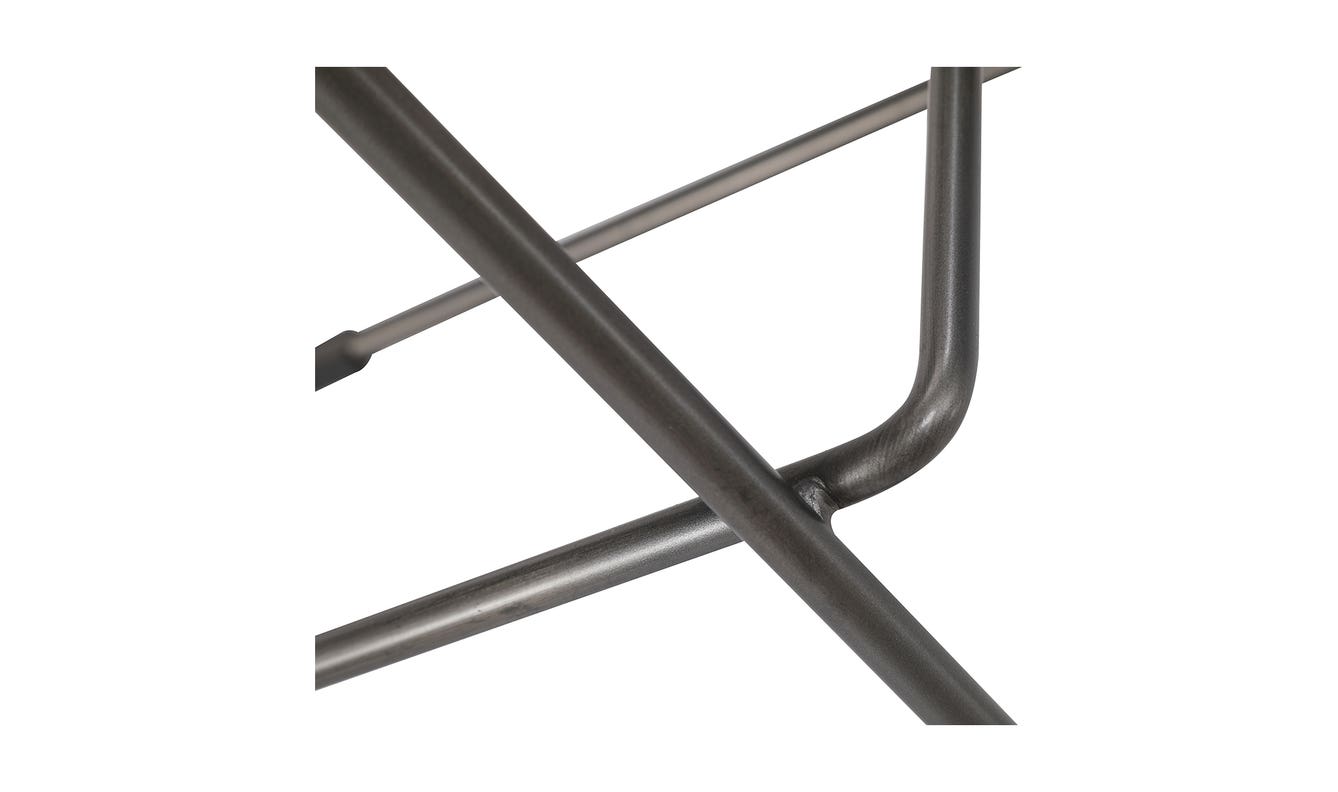 lifestyle view of Starlet Counter Stool Onyx Black Leather - Set Of Two luxury Chair