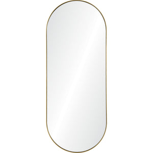 Marius Full Length Mirror with a gold frame and smooth reflective surface