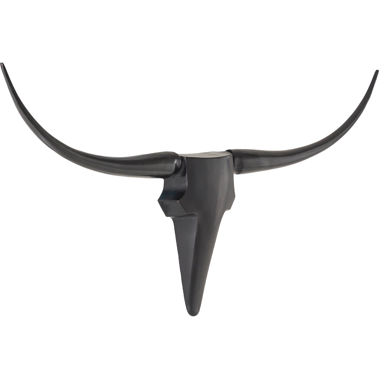 Madryn Wall Art featuring a black horned sculpture with a sleek design
