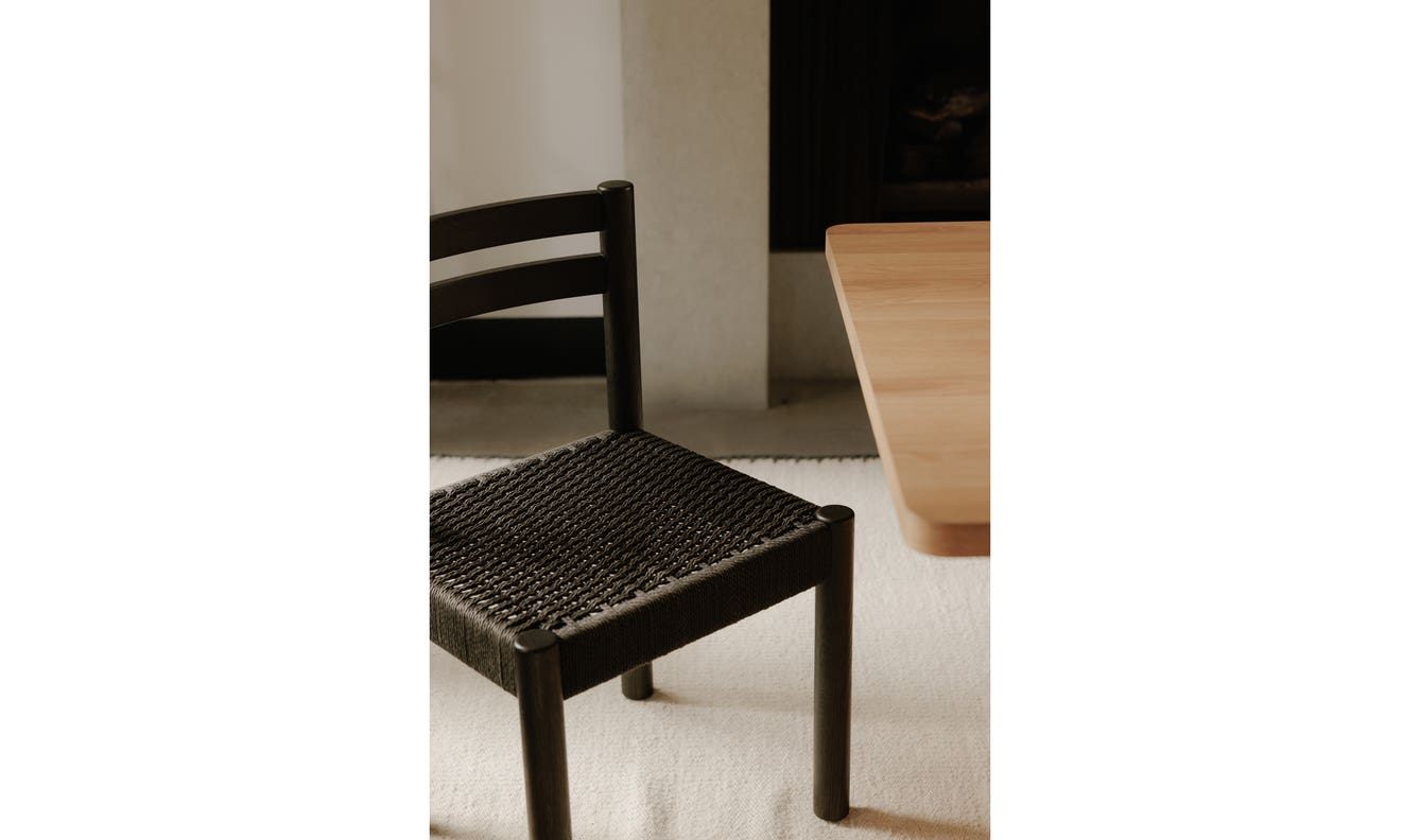 detail view of Finn Dining Chair Black–Set Of Two luxury Chair