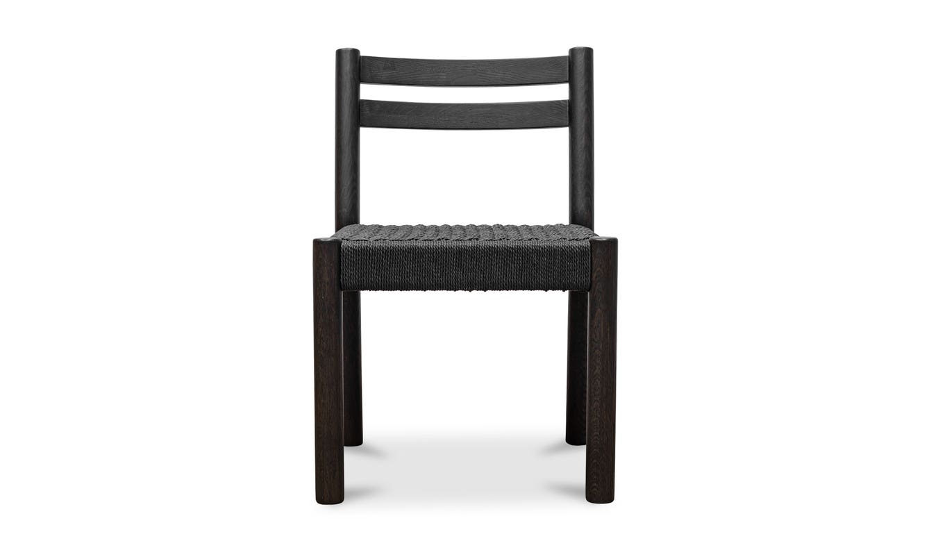 lifestyle view of Finn Dining Chair Black–Set Of Two luxury Chair