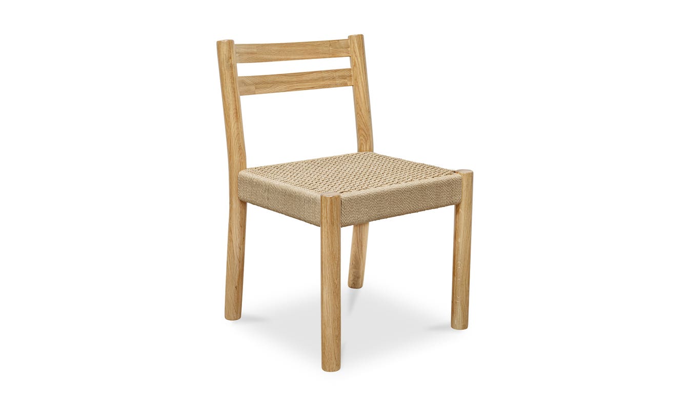 lifestyle view of Finn Dining Chair Natural – Set Of Two luxury Chair