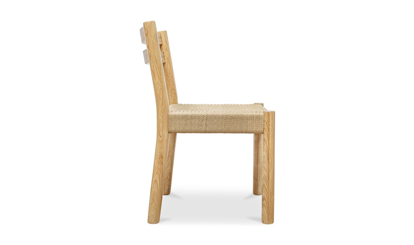 lifestyle view of Finn Dining Chair Natural – Set Of Two luxury Chair