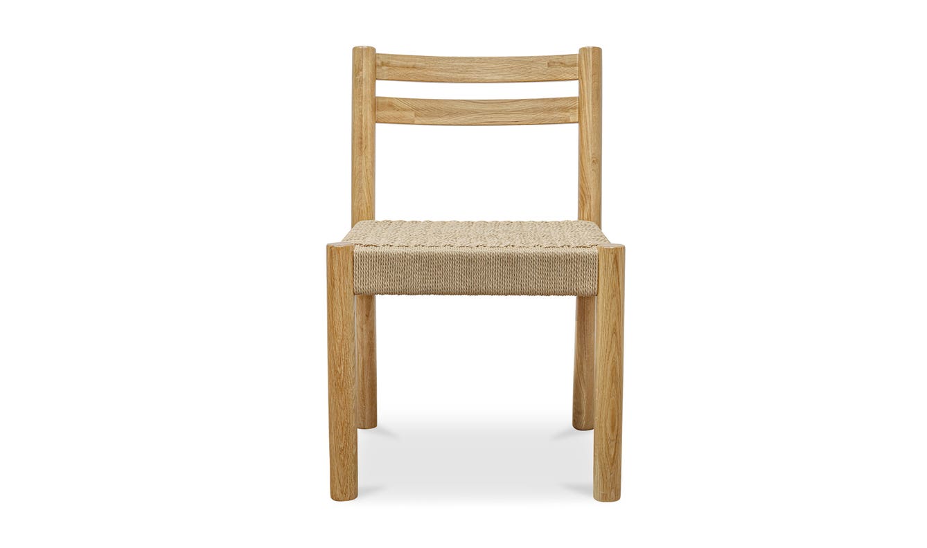 lifestyle view of Finn Dining Chair Natural – Set Of Two luxury Chair