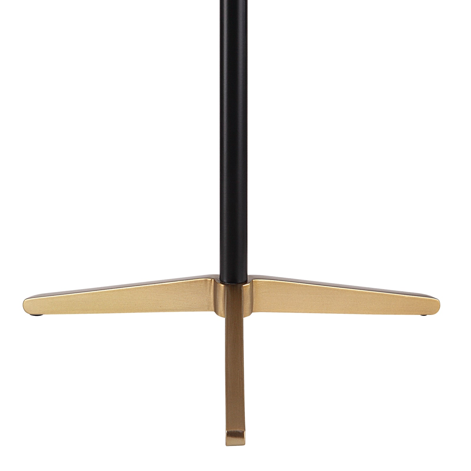 Orono Table Lamp set of two with white fabric shades and black metal bases