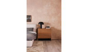 side view of Samara Queen Bed Cottage Linen luxury Beds & Bed Fram