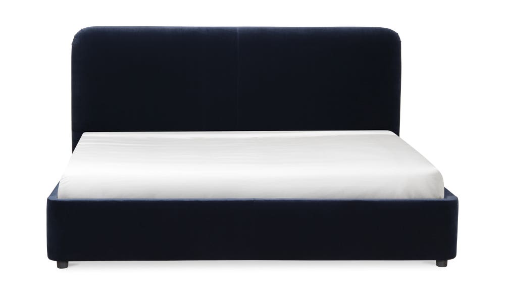 front view of Samara King Bed Cottage Linen luxury Beds & Bed Fram