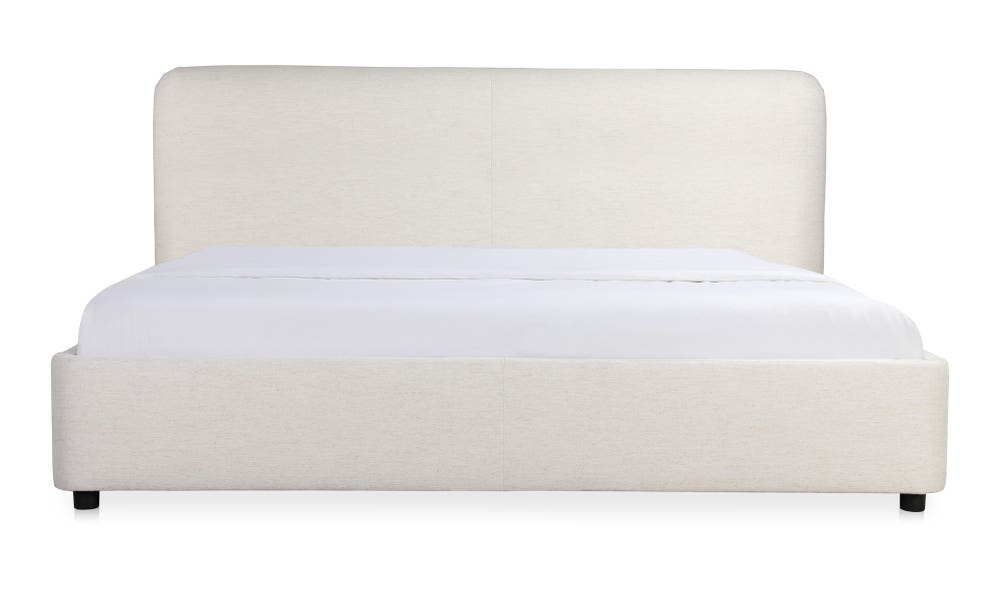front view of Samara King Bed Cottage Linen luxury Beds & Bed Fram