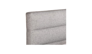 lifestyle view of Takio King Bed Light Grey luxury Beds & Bed Fram