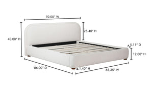 Colin Queen Bed Beige