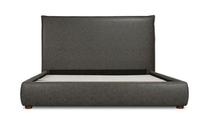 side view of Luzon King Bed Tall Slate luxury Beds & Bed Fram
