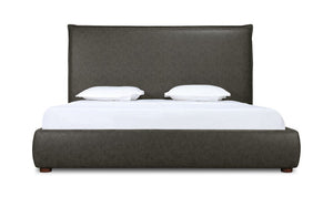 lifestyle view of Luzon King Bed Tall Slate luxury Beds & Bed Fram