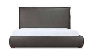 lifestyle view of Luzon King Bed Tall Slate luxury Beds & Bed Fram