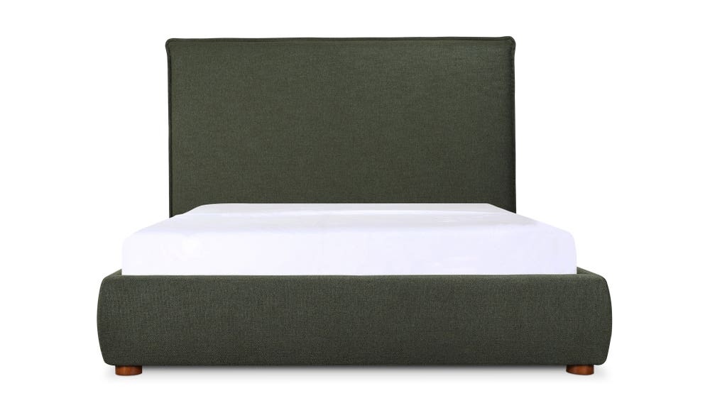 front view of Luzon King Bed Tall Deep forest luxury Beds & Bed Fram