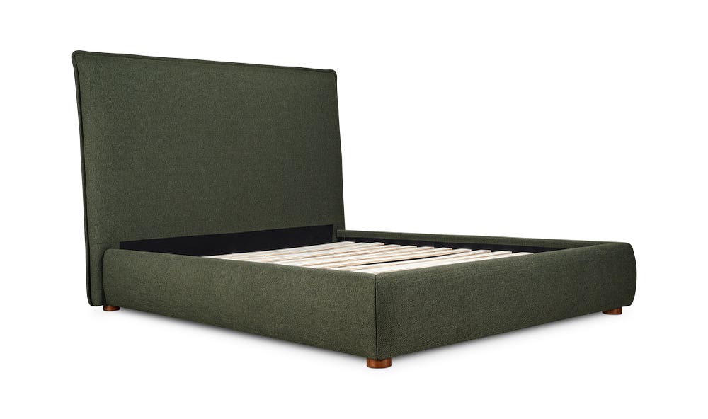 lifestyle view of Luzon King Bed Tall Deep forest luxury Beds & Bed Fram