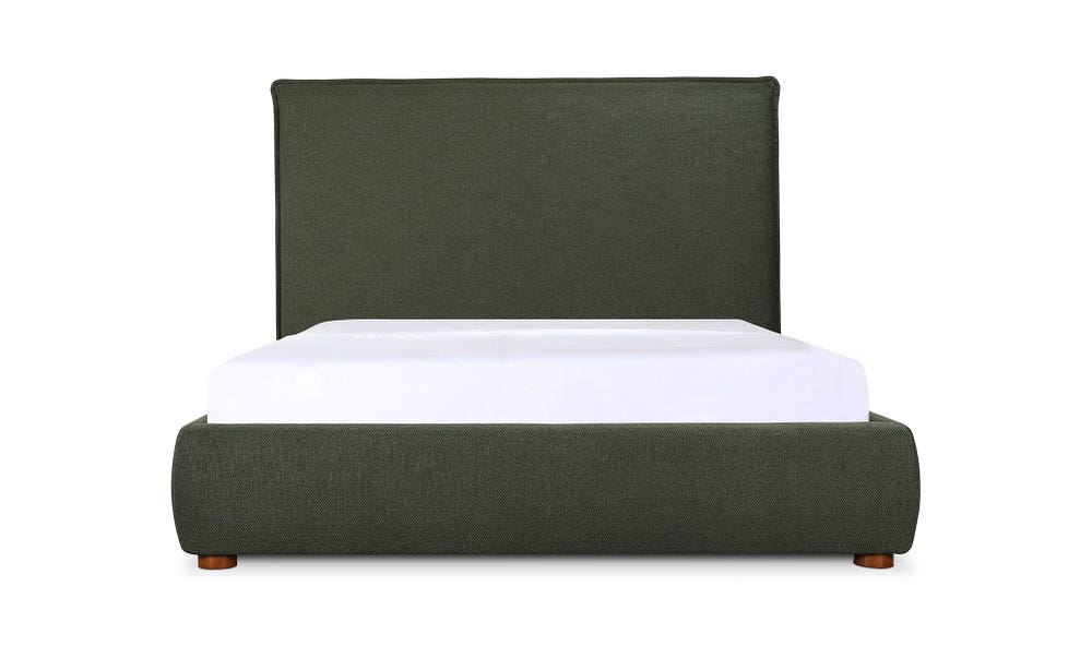 lifestyle view of Luzon King Bed Tall Deep forest luxury Beds & Bed Fram