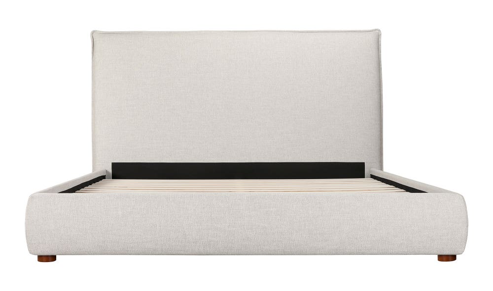 detail view of Luzon King Bed Tall Light Grey luxury Beds & Bed Fram
