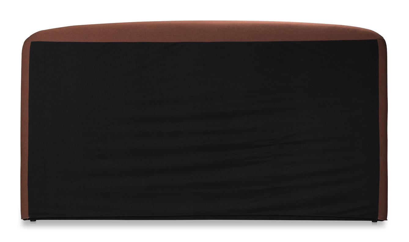 lifestyle view of Joan Queen Storage Bed Rust luxury Beds & Bed Fram