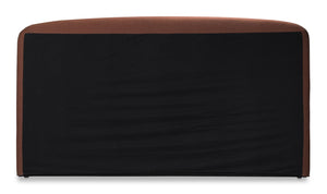 lifestyle view of Joan Queen Storage Bed Rust luxury Beds & Bed Fram
