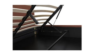 lifestyle view of Joan Queen Storage Bed Rust luxury Beds & Bed Fram