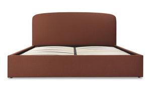 lifestyle view of Joan Queen Storage Bed Rust luxury Beds & Bed Fram