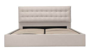 Sebastion Queen Storage Bed Cream