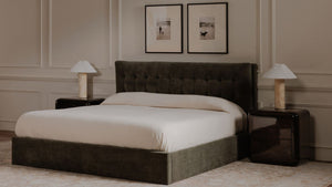 Sebastion Queen Storage Bed Green