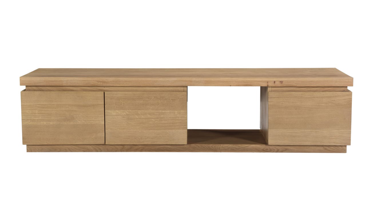 front view of Alfie Tv Table Natural luxury Entertainment Centers & TV Stand