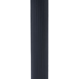 Laila Side Table showcasing the black ribbed column.