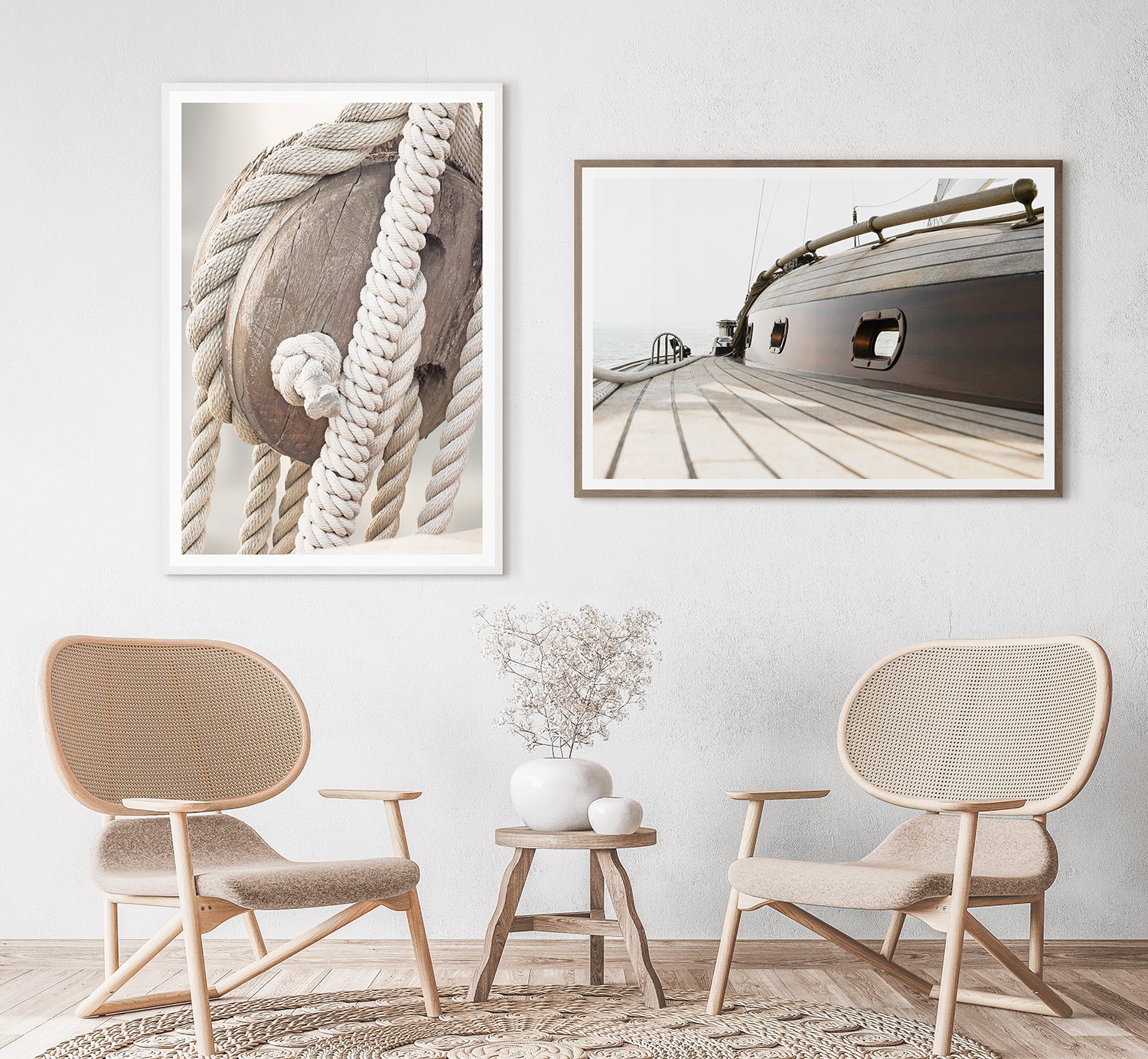 front view of Sailing Details II luxury Artwork