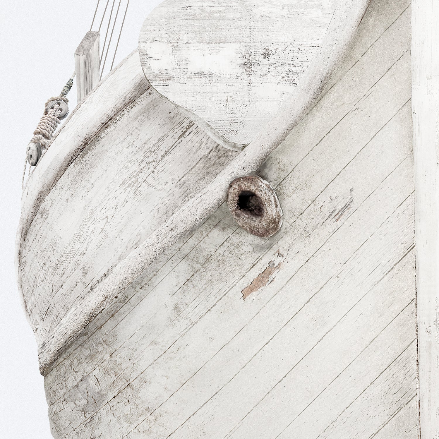 side view of Seaworn Bows II luxury Artwork
