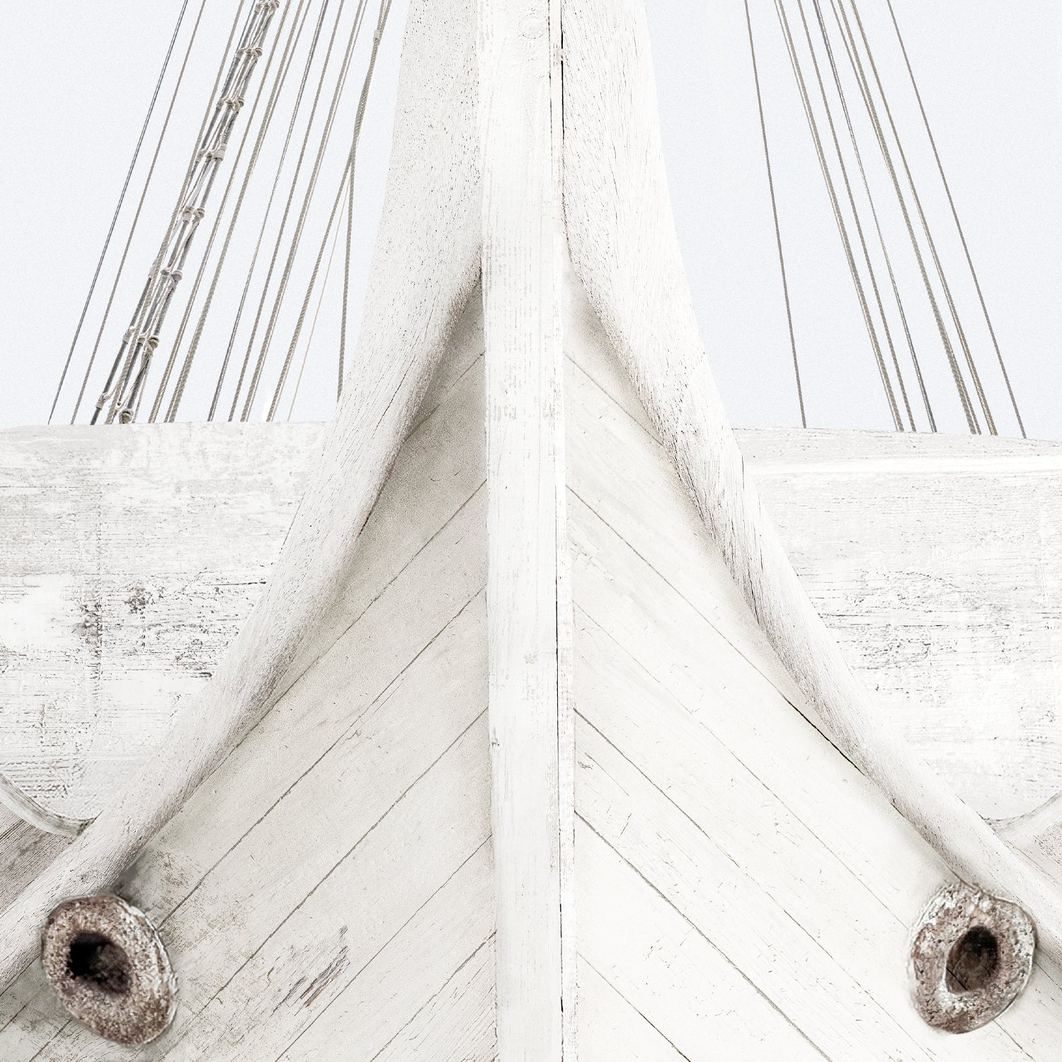 detail view of Seaworn Bows II luxury Artwork