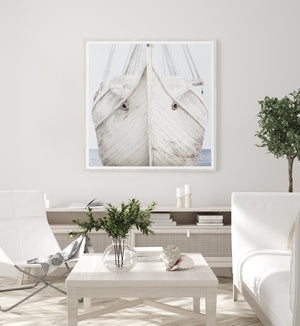 angle view of Seaworn Bows II luxury Artwork