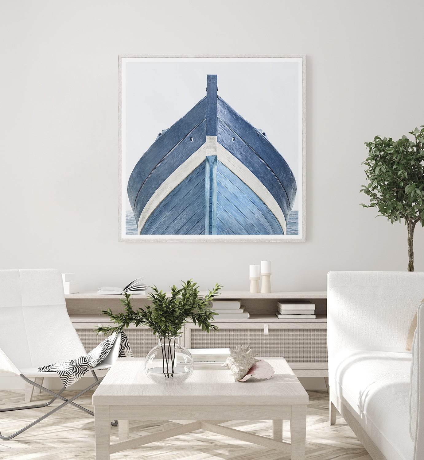 front view of Seaworn Bows III luxury Artwork