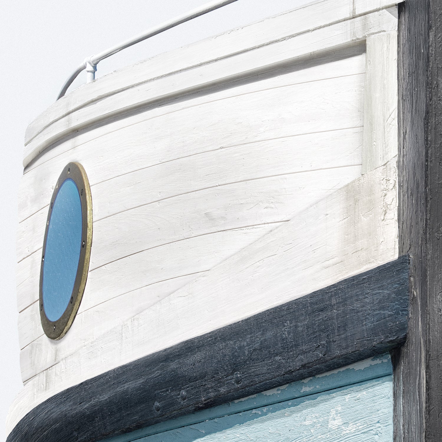 side view of Seaworn Bows IV luxury Artwork
