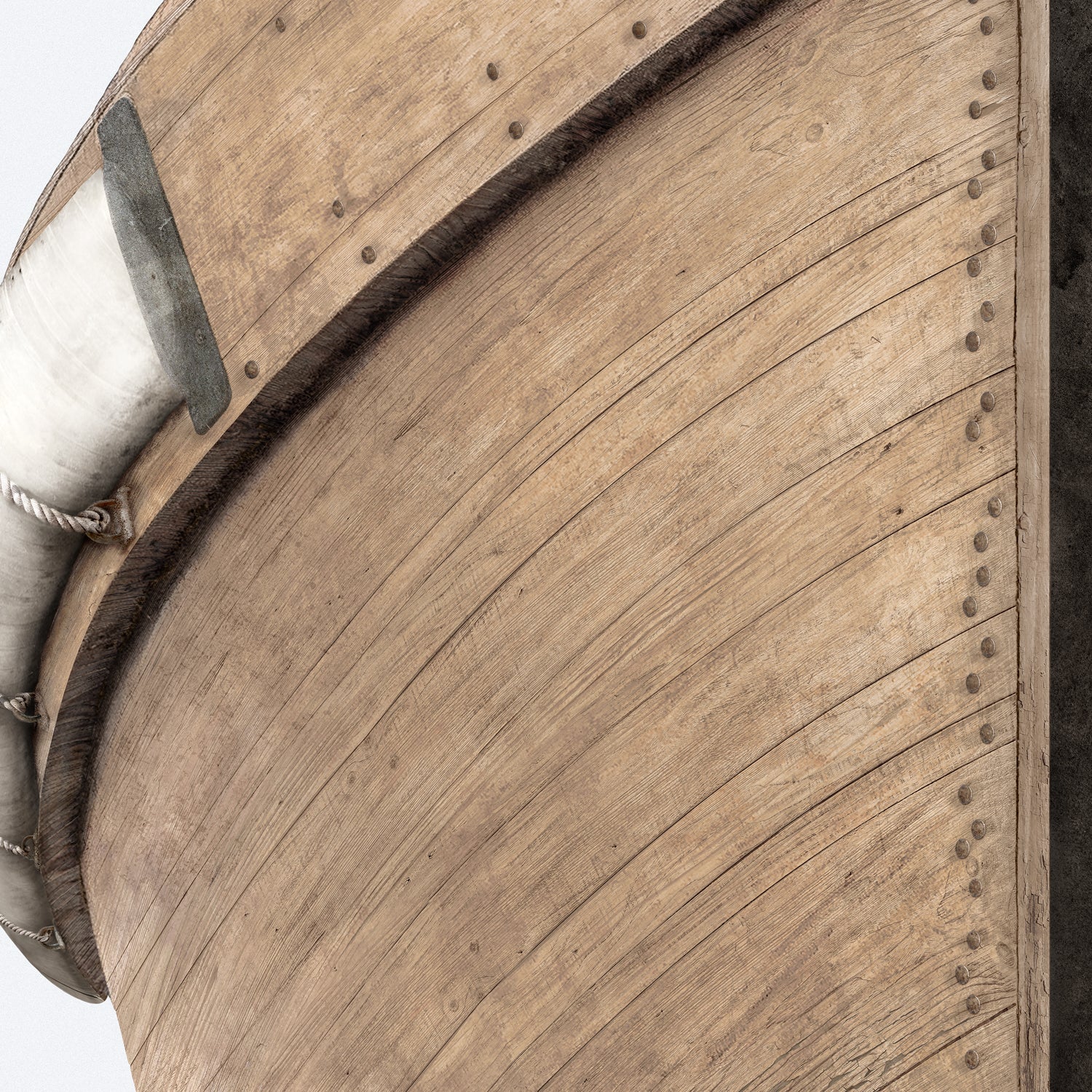 side view of Seaworn Bows V luxury Artwork