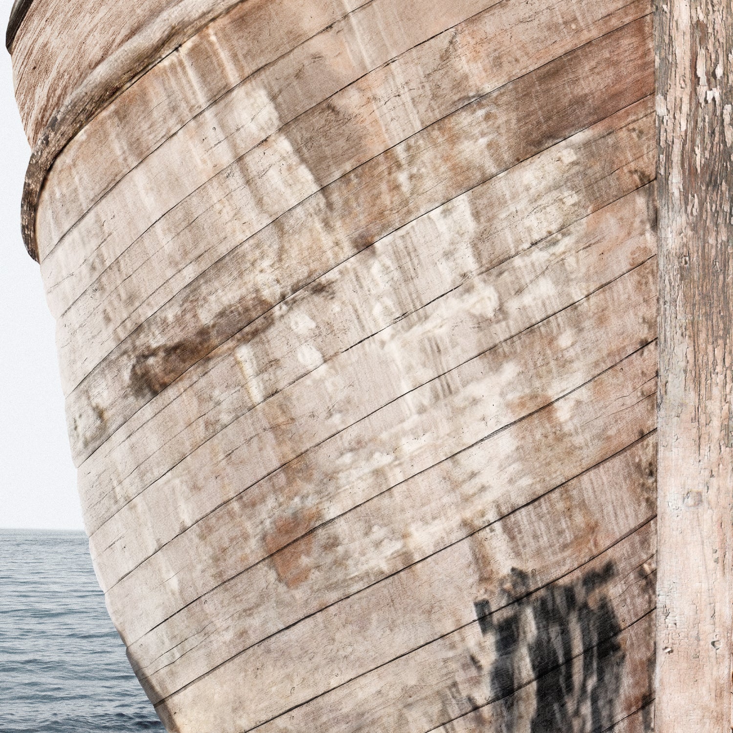 side view of Seaworn Bows VI luxury Artwork