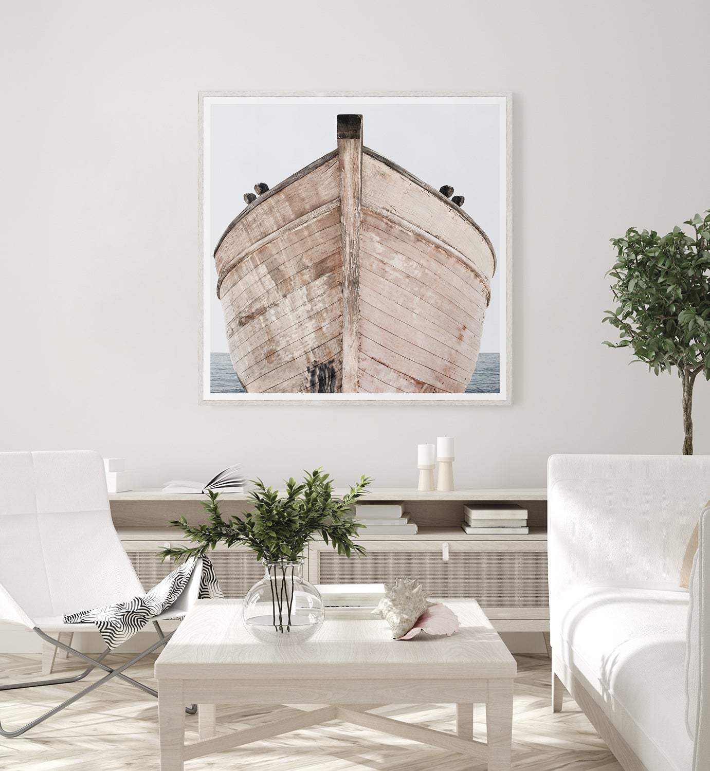 front view of Seaworn Bows VI luxury Artwork