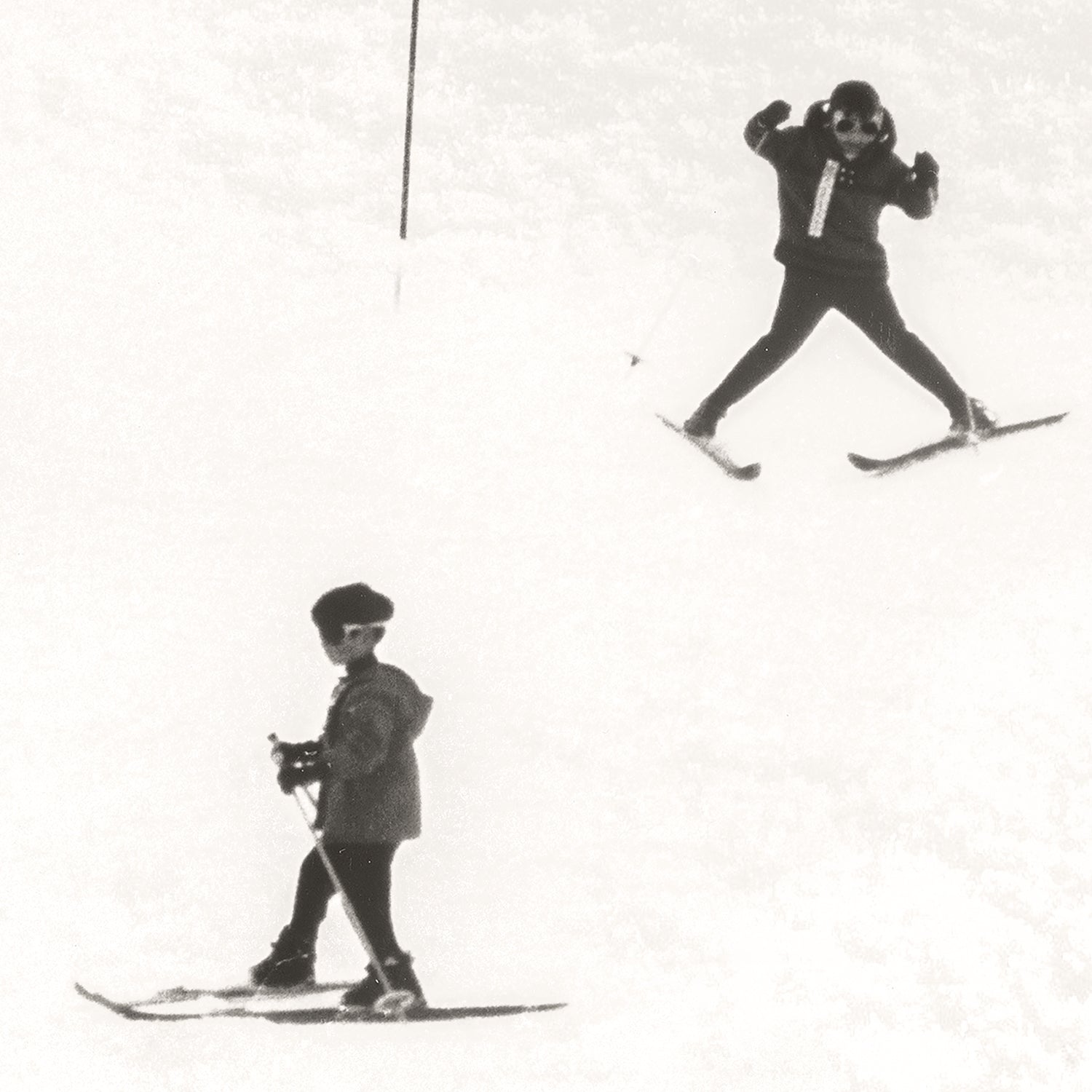 side view of Ski Lesson I C. 1966 luxury Artwork