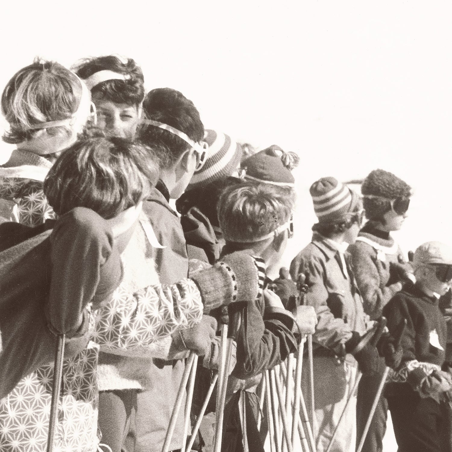 side view of Ski Lesson II C. 1966 luxury Artwork