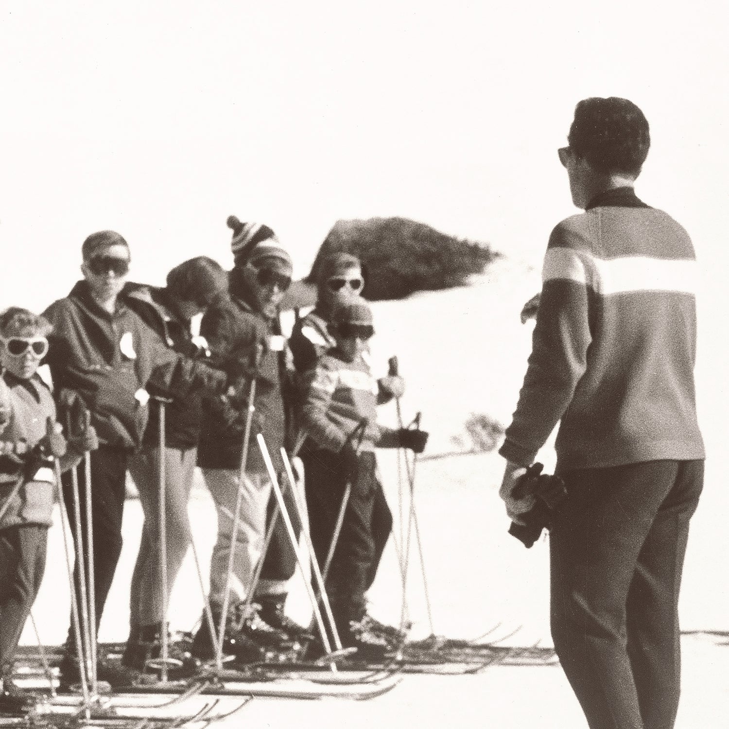 lifestyle view of Ski Lesson II C. 1966 luxury Artwork