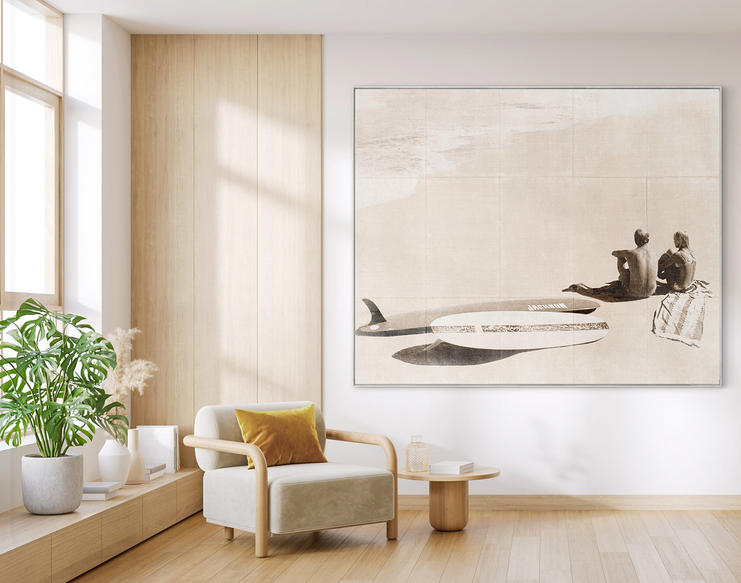 side view of Summer Surf and Sand I C. 1966 luxury Artwork