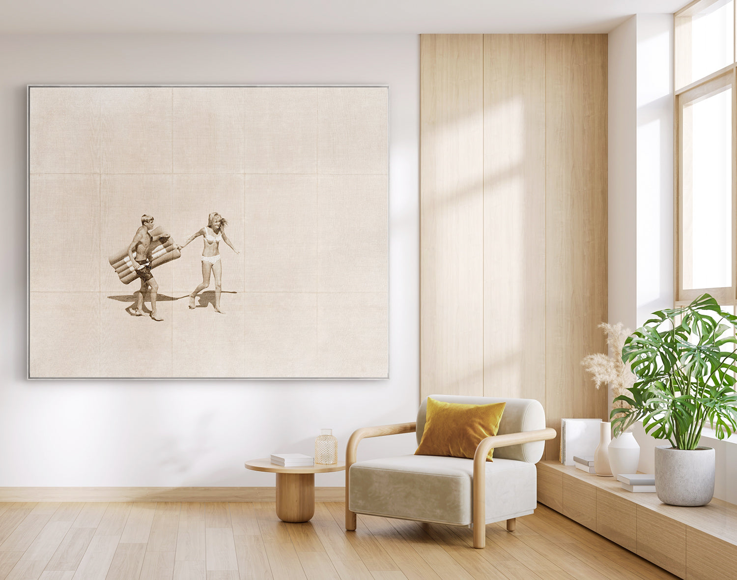 front view of Summer Surf and Sand II C. 1966 luxury Artwork