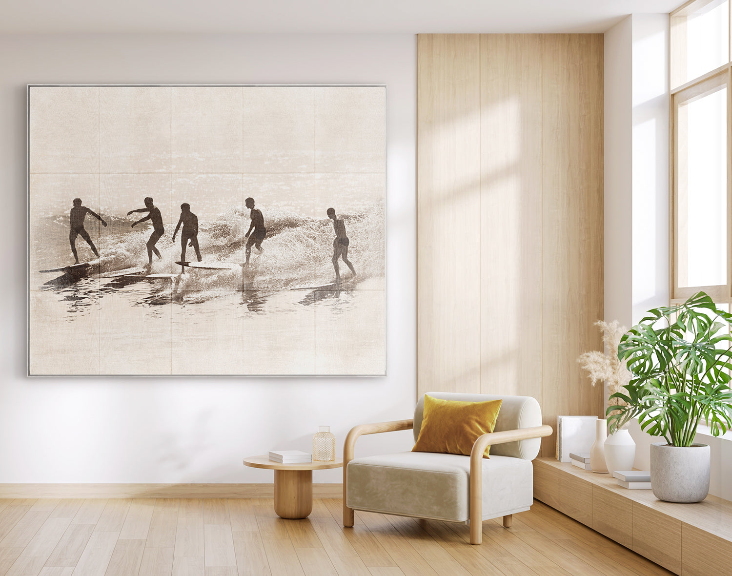 front view of Summer Surf and Sand III C. 1966 luxury Artwork