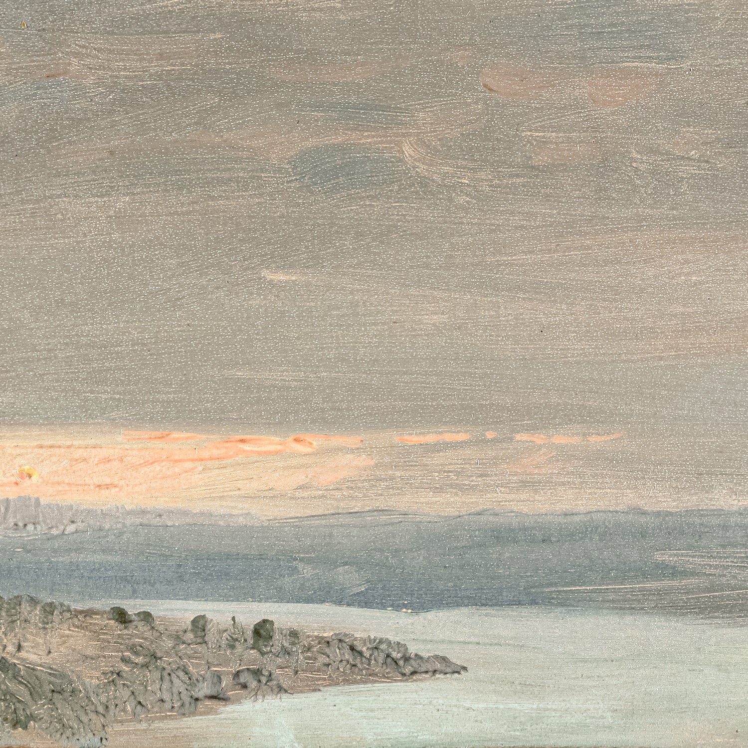 side view of Hudson River School – Sunset, Hudson Valley C. 1870 luxury Artwork
