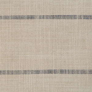 Close-up of Montana indoor pillow fabric showing beige and black stripes
